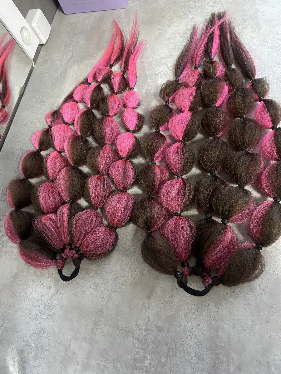 Резинка с ажурными косами