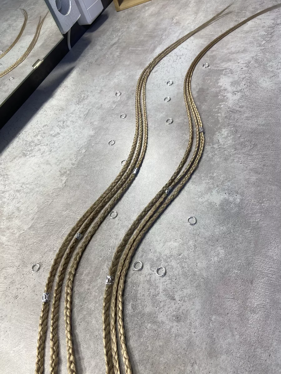 косы на заколках