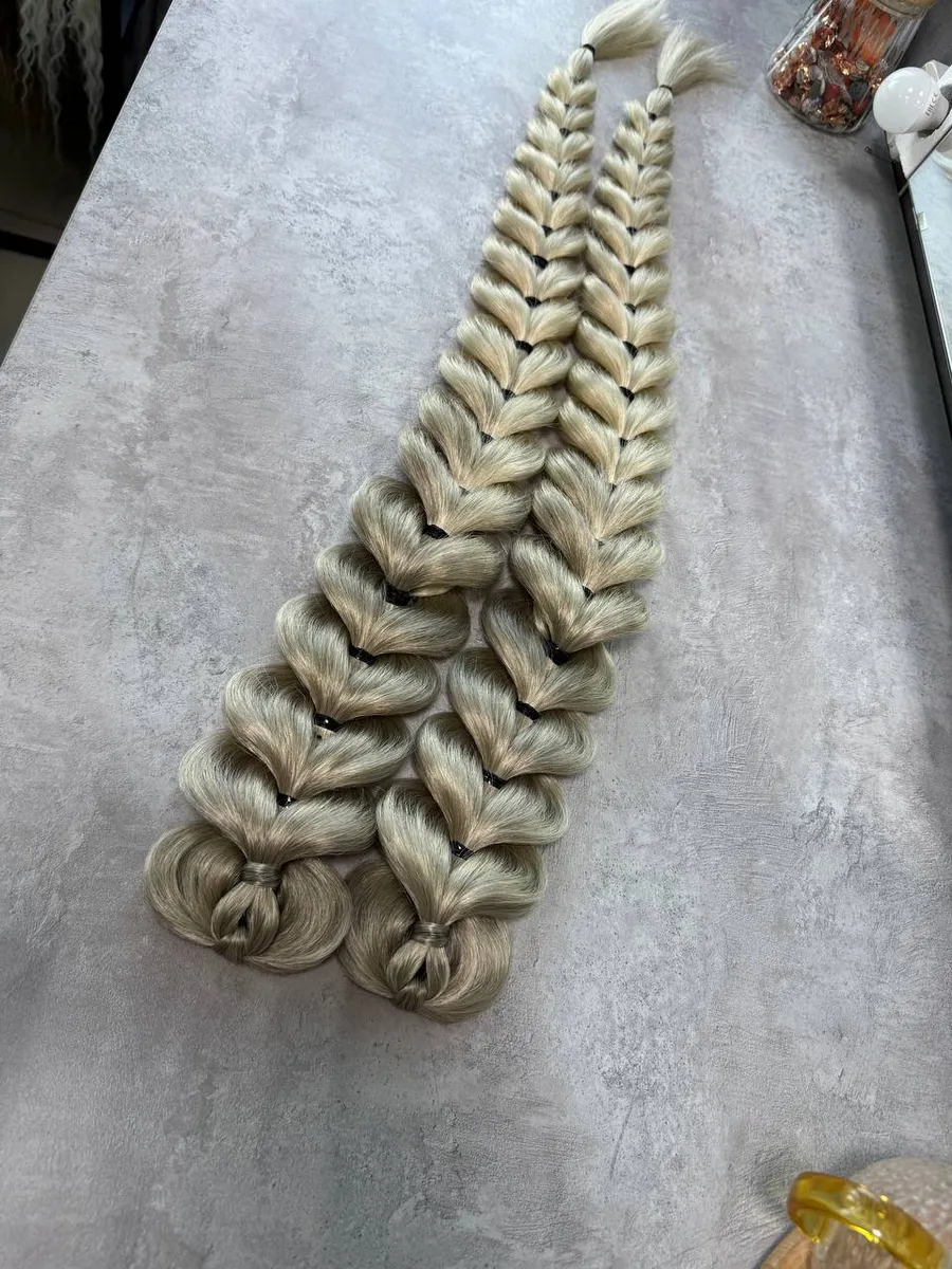 Французские косы накладные на заколках