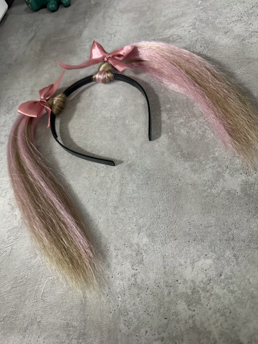 Ободок с хвостиками