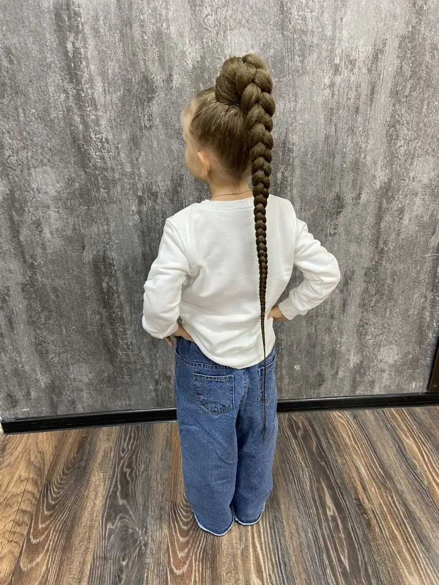 Хвост-коса на резинке