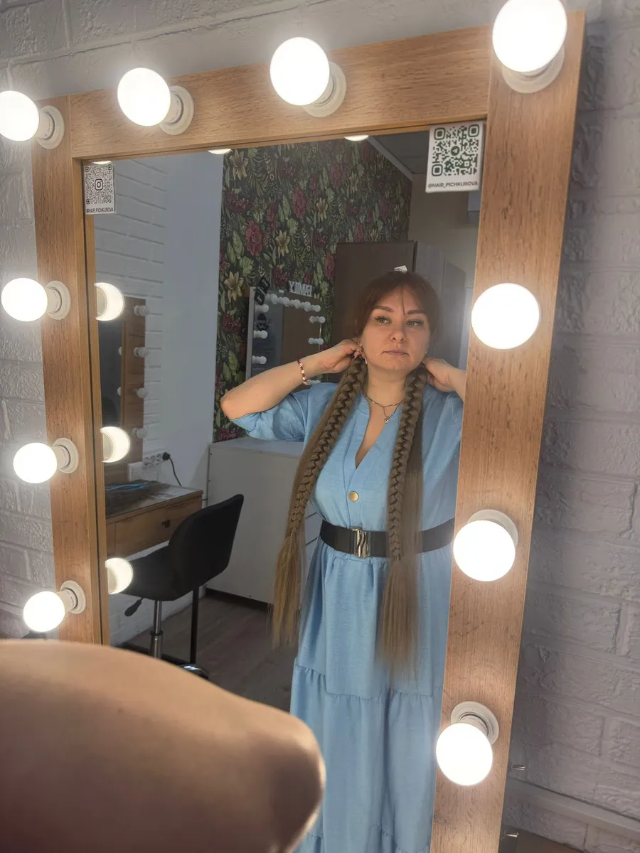 Хвост-коса на резинке