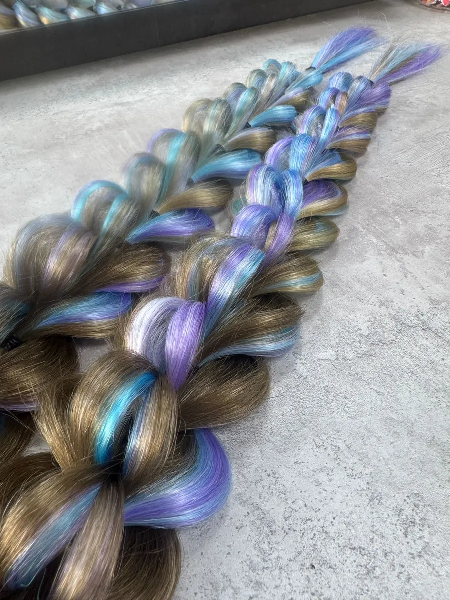 3д косы накладные на заколках