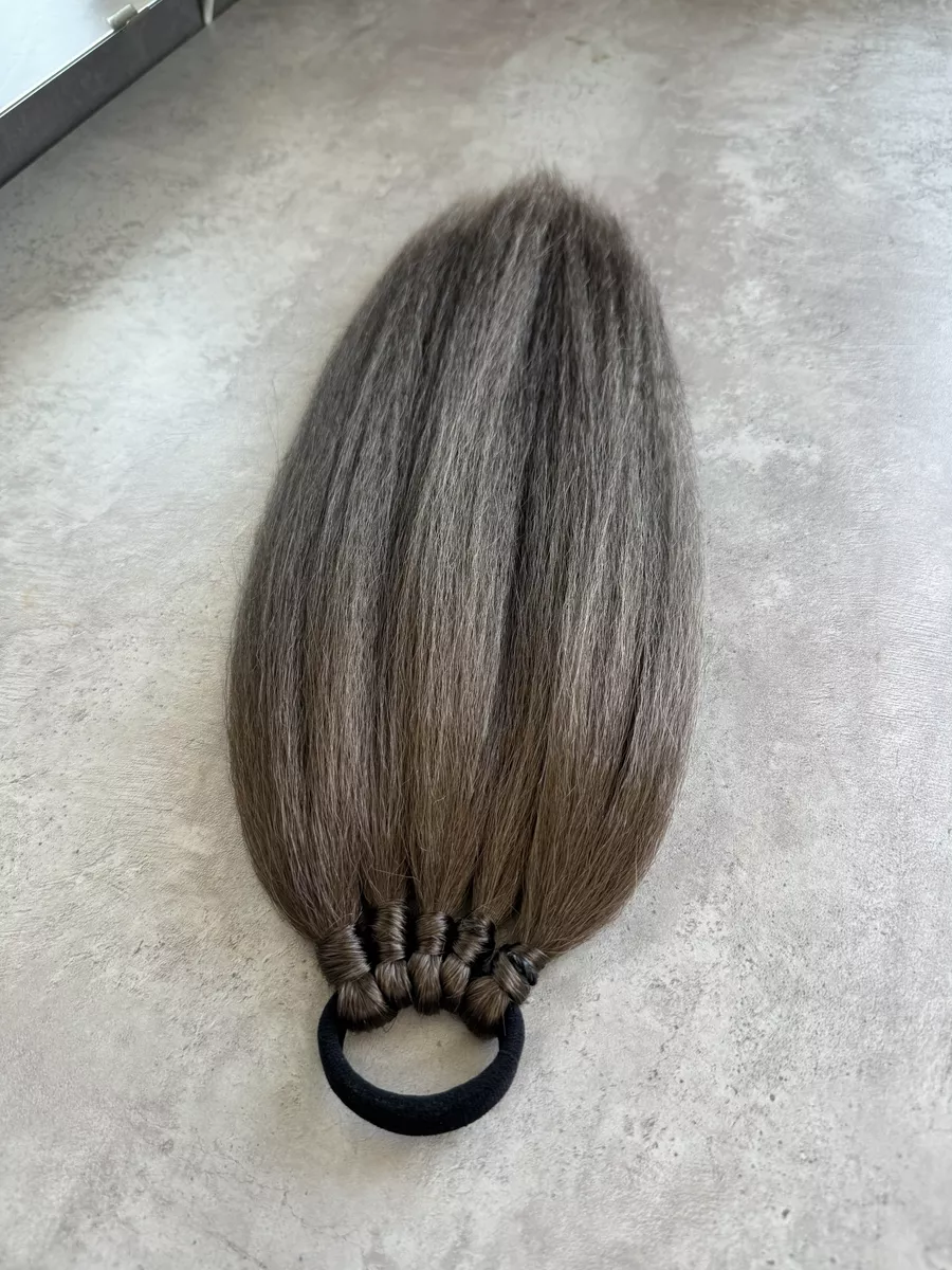 Хвост из канекалона на резинке