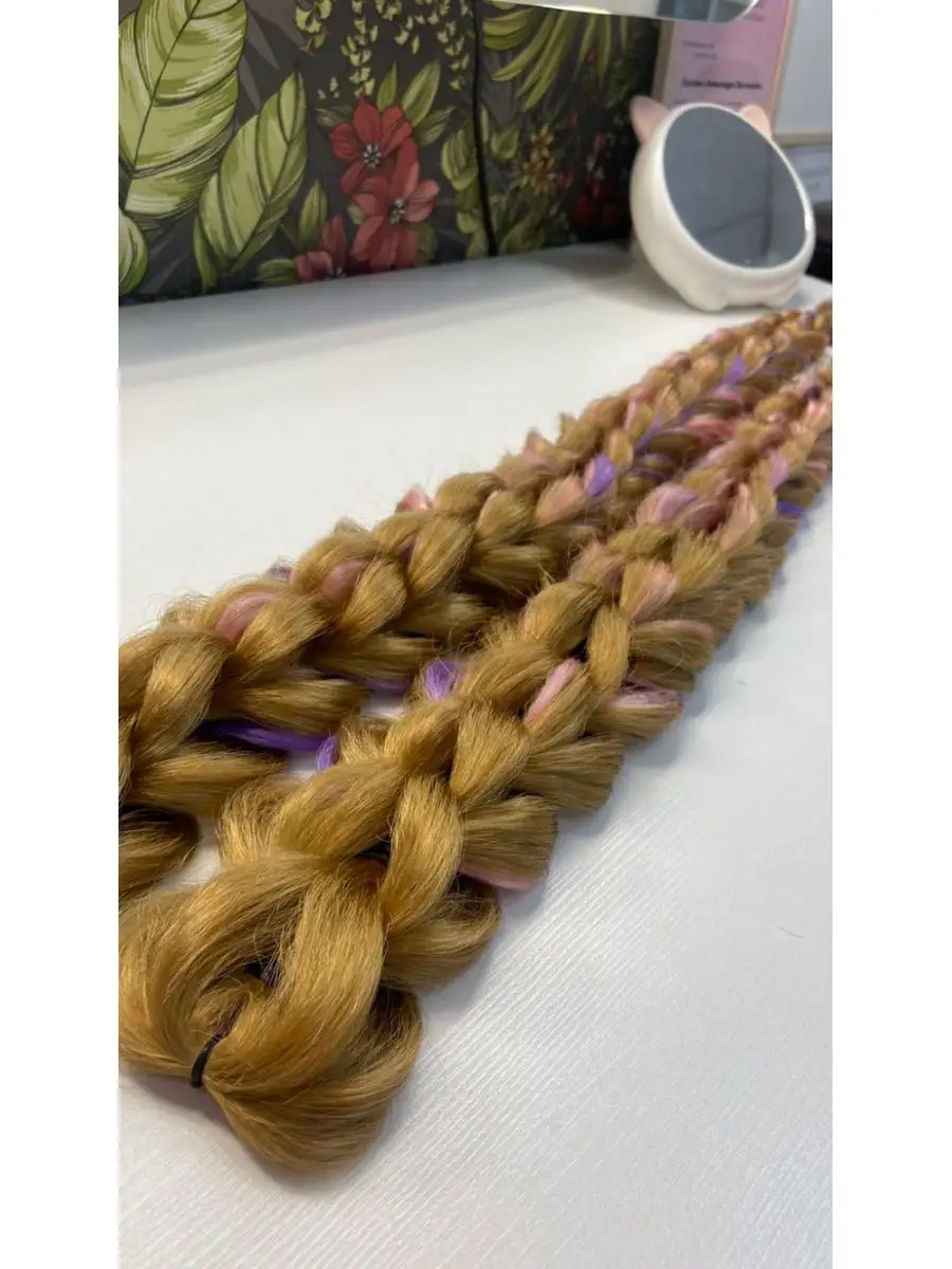 3д косы накладные на заколках