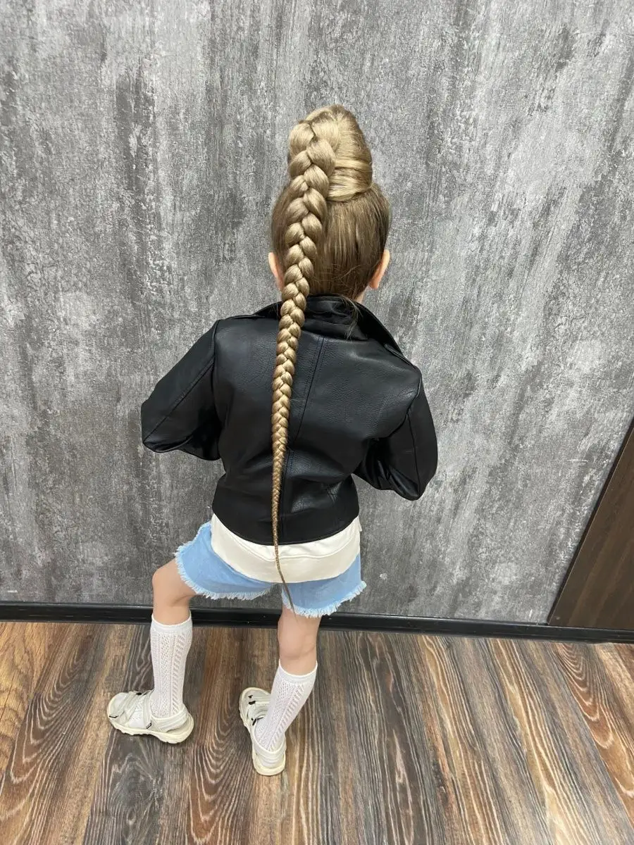 Хвост-коса на резинке