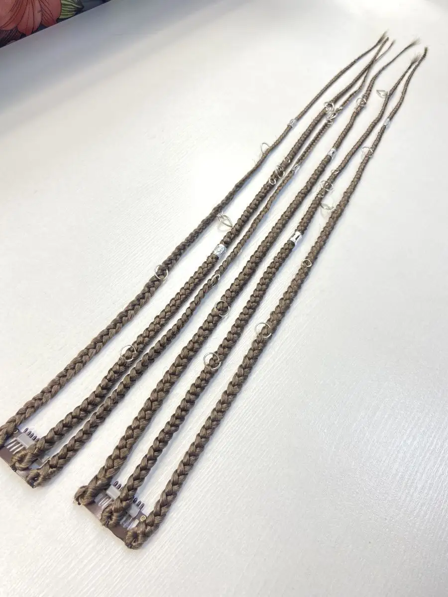 Косы на заколках