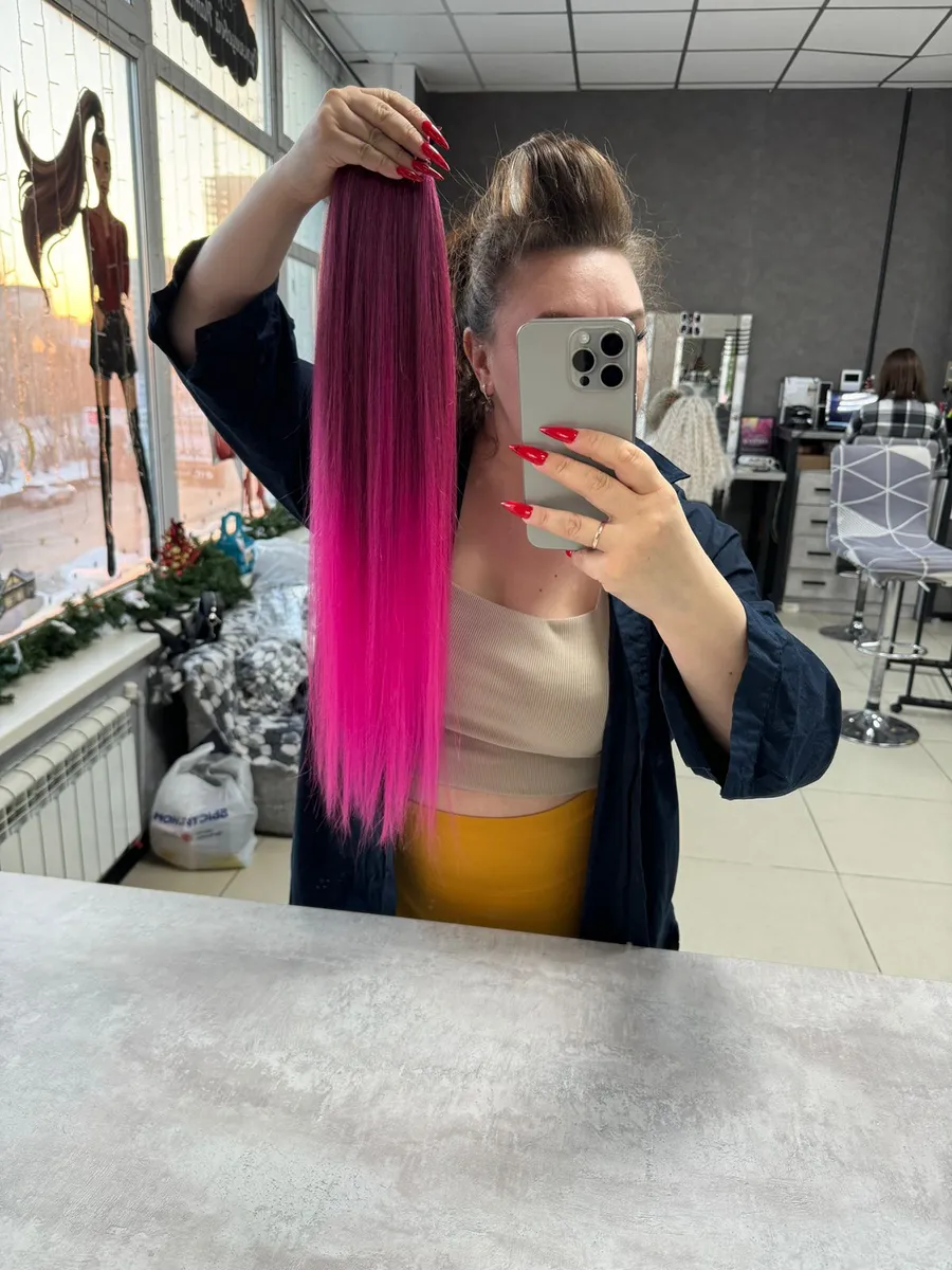 Хвост из канекалона на резинке