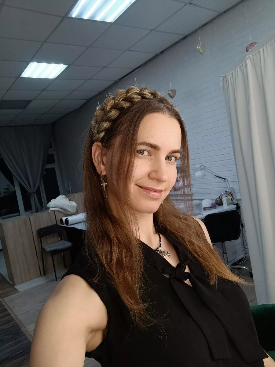 Ободок с косой