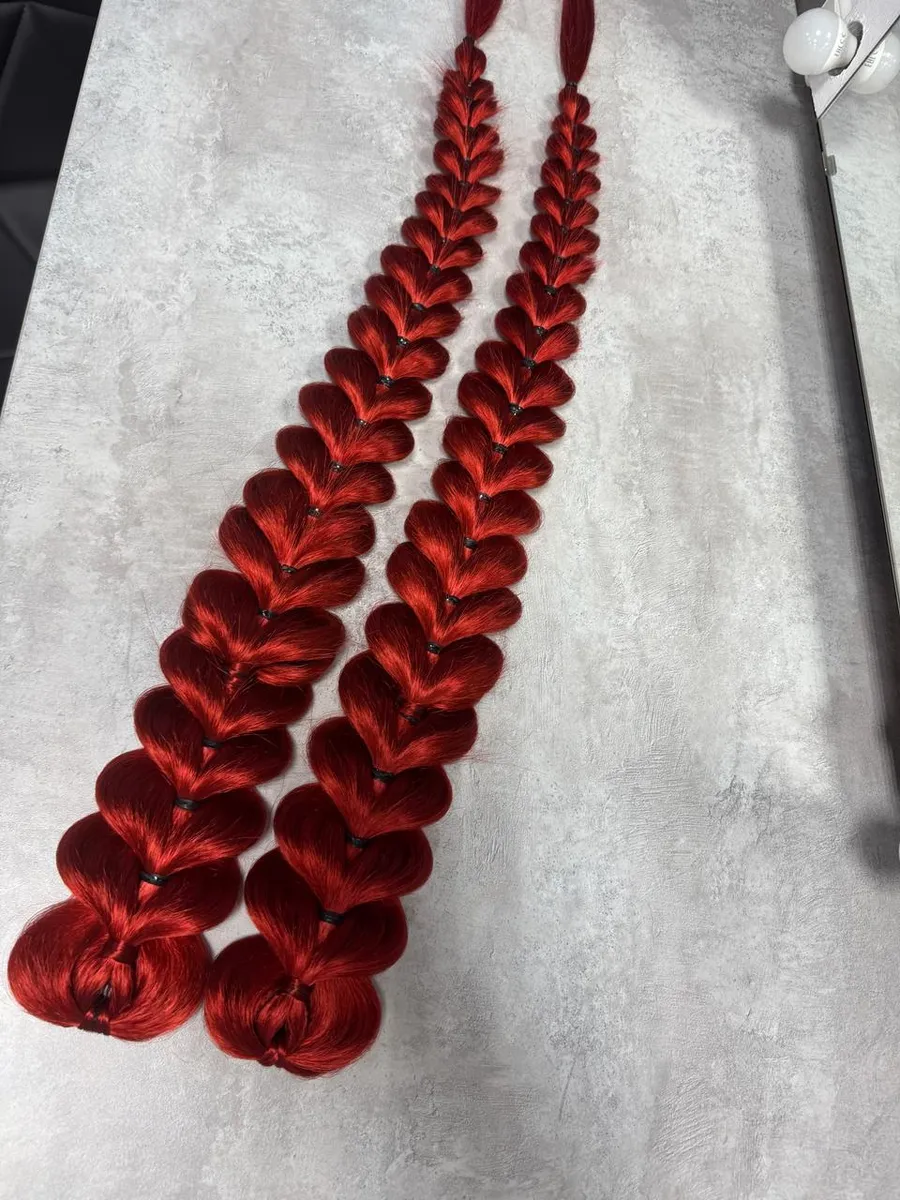 Французские косы накладные на заколках