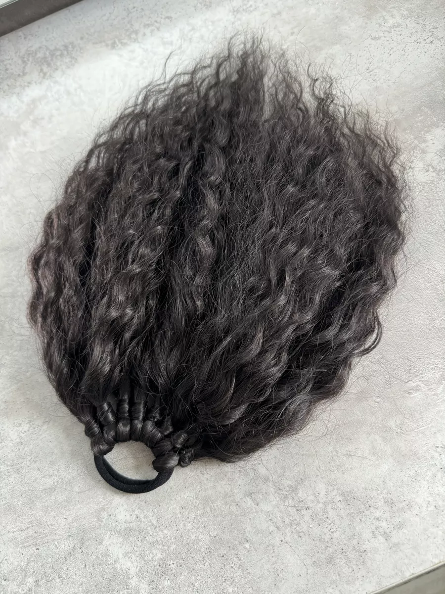 Кудрявый хвост на резинке