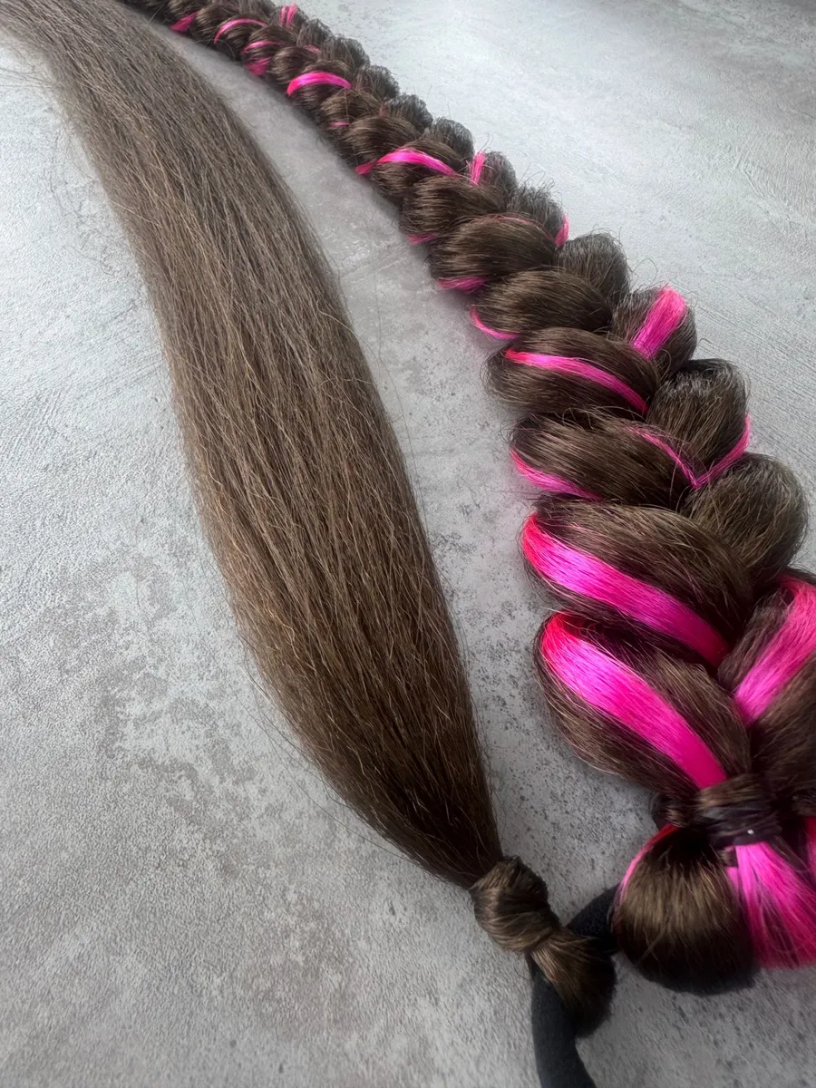 Хвост-коса на резинке