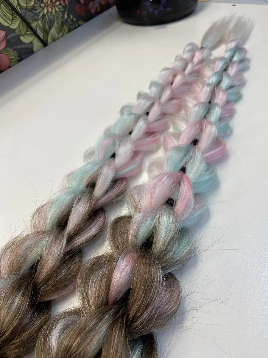 3д косы накладные на заколках