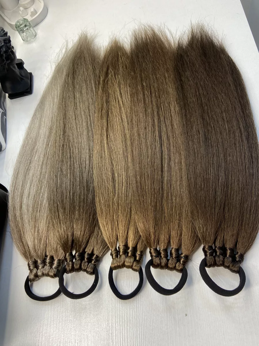 Хвост из канекалона на резинке