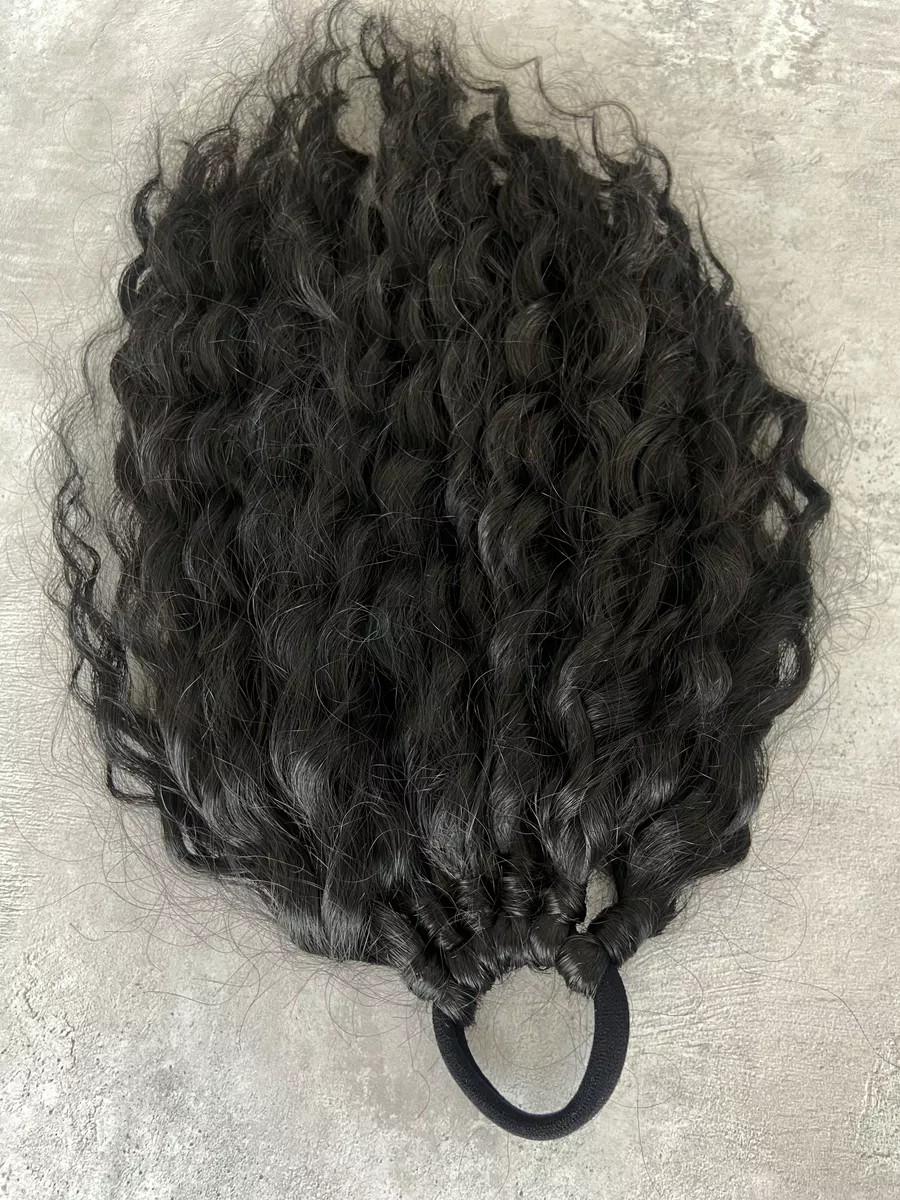 Кудрявый хвост на резинке