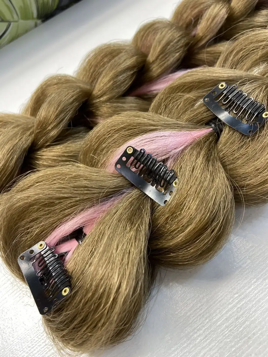 3д косы накладные на заколках