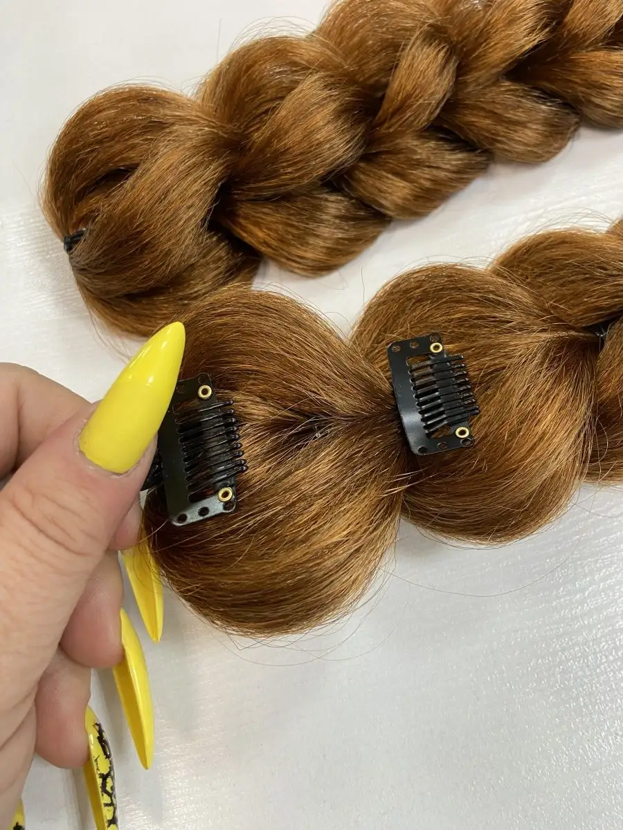 3д косы накладные на заколках