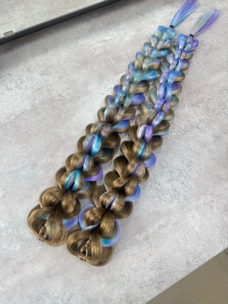 3д косы накладные на заколках