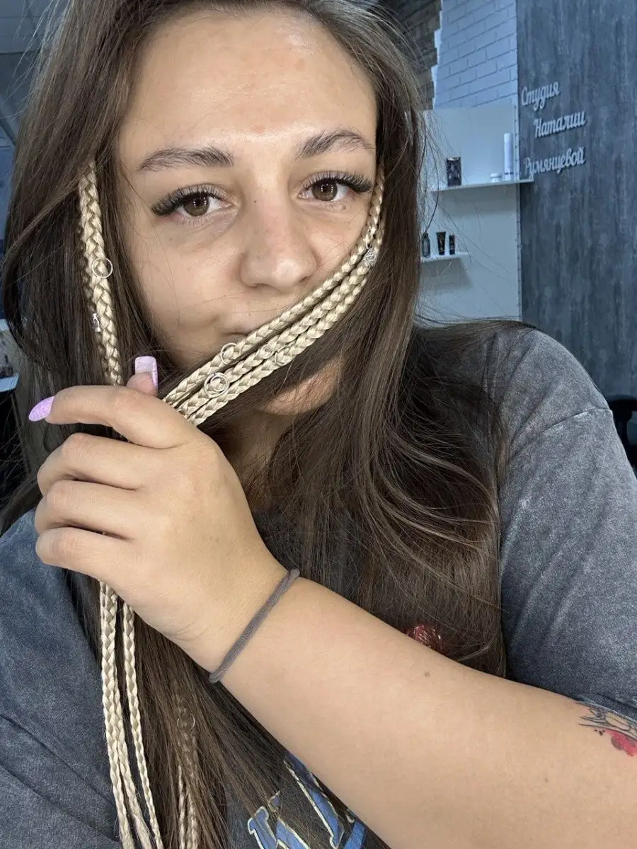 косы на заколках