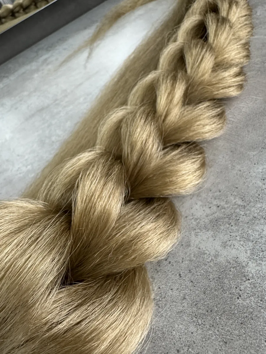 хвост-коса на резинке