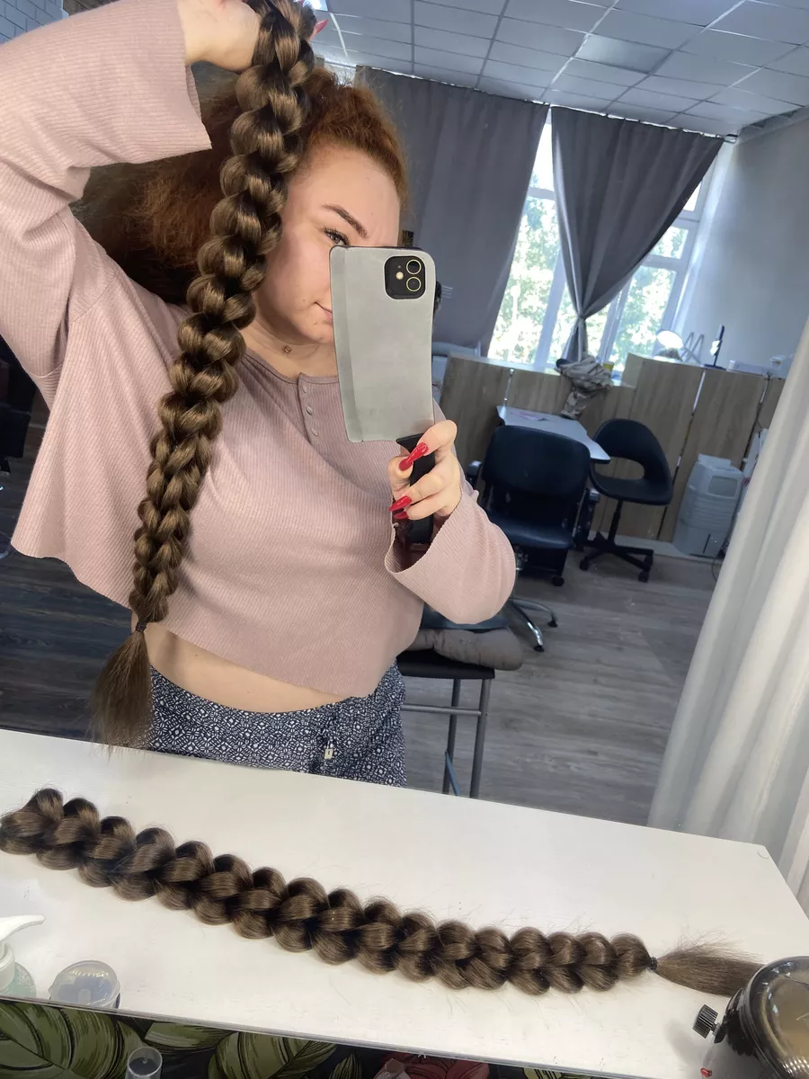 3д косы накладные на заколках