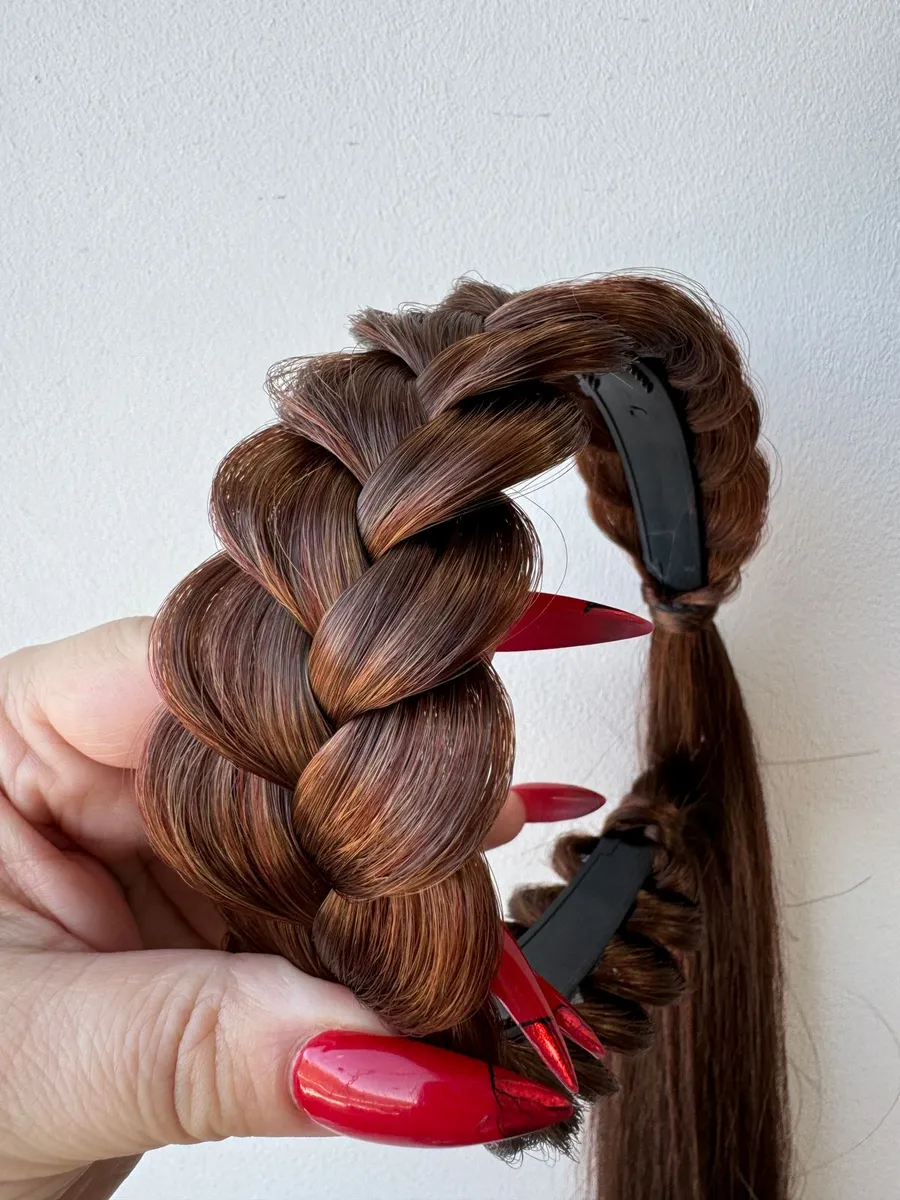 Ободок с хвостиками