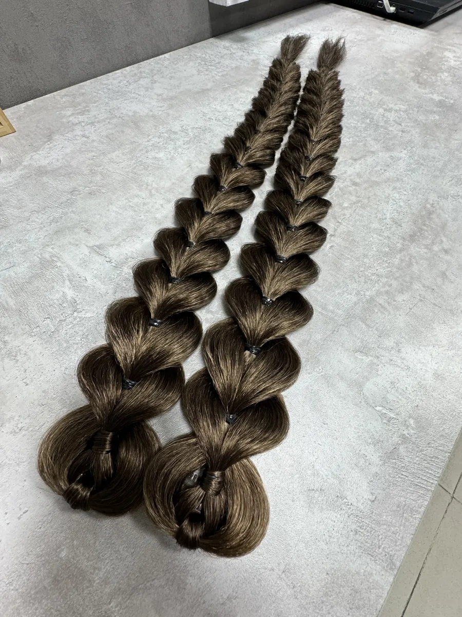 Французские косы накладные на заколках