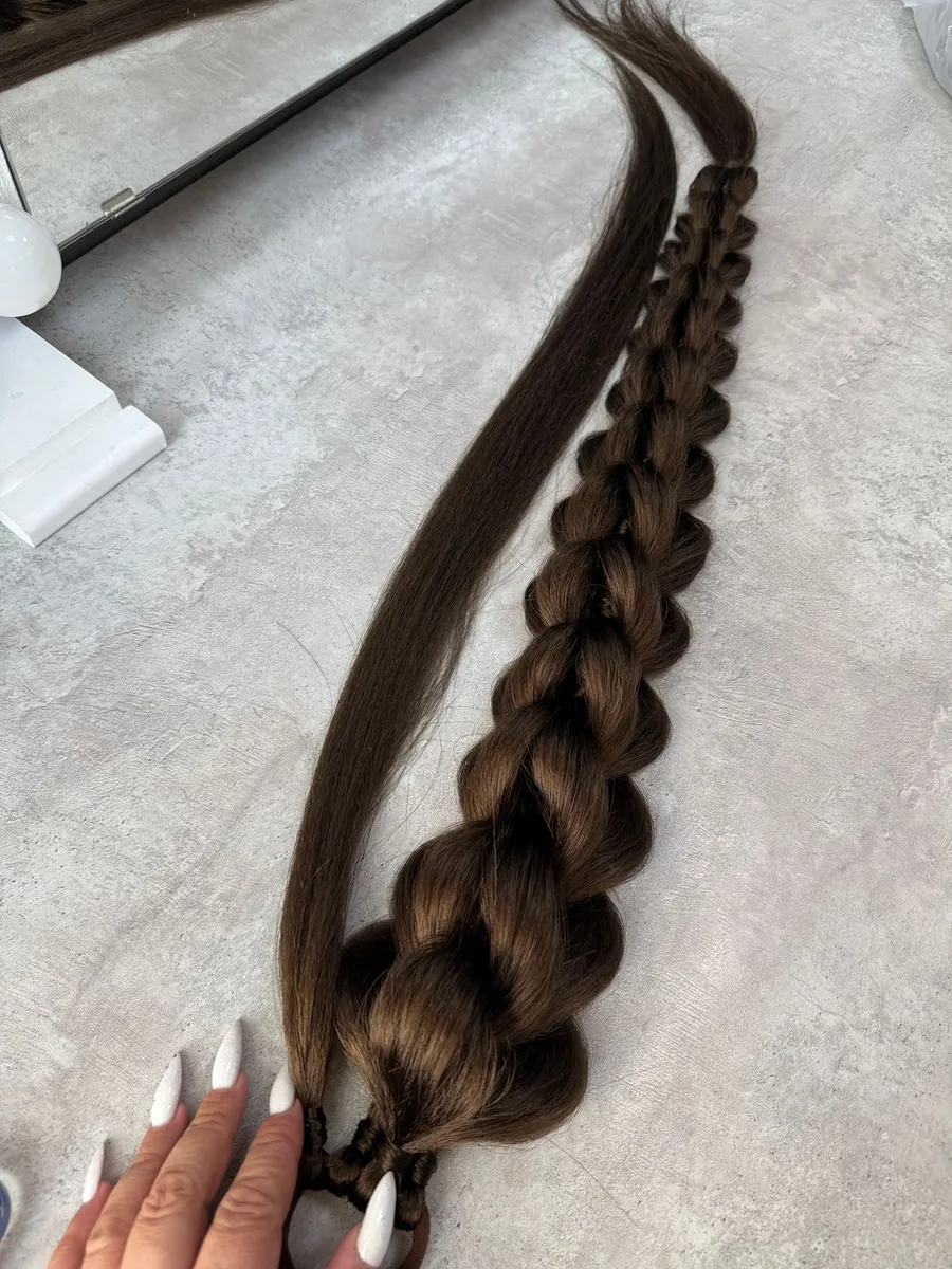 Хвост-коса на резинке