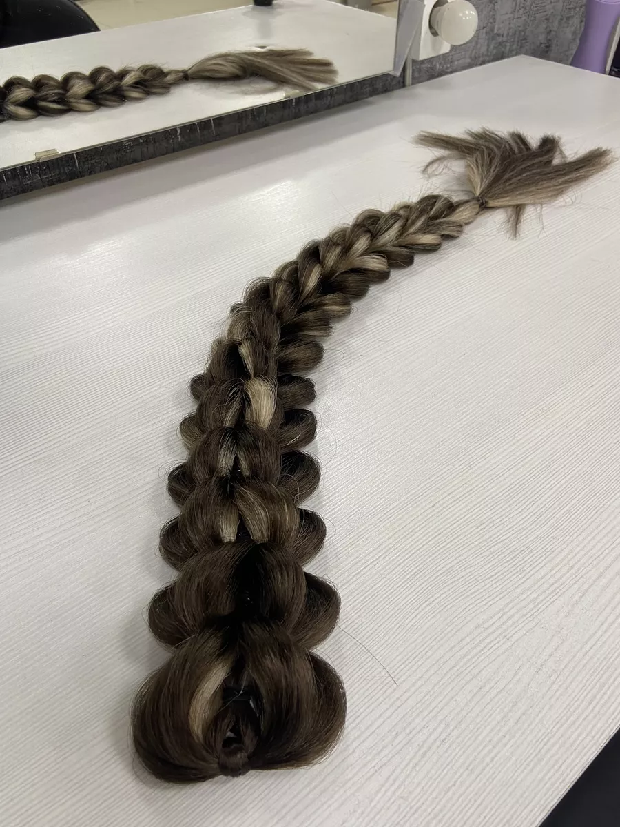 3д косы накладные на заколках