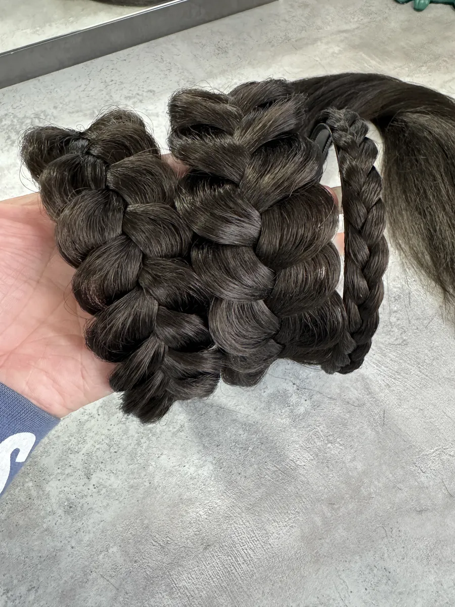 Ободок с косой