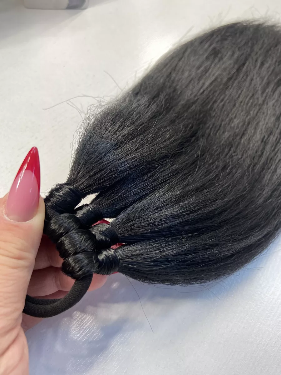 Хвост из канекалона на резинке