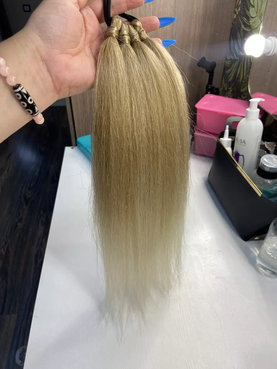 Хвост из канекалона на резинке