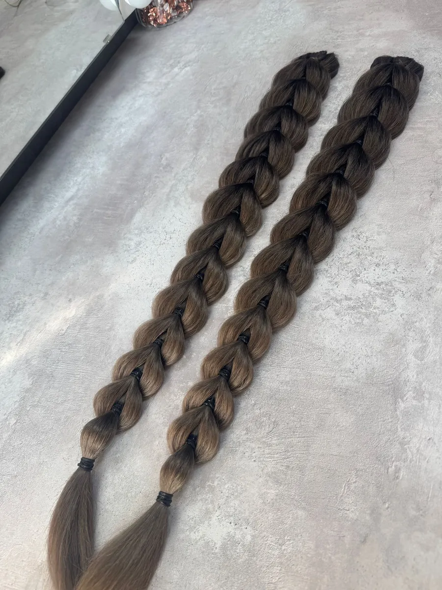 Французские косы накладные на заколках