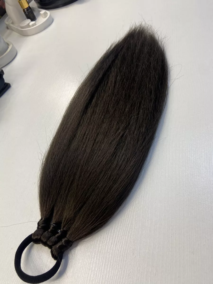 Хвост из канекалона на резинке