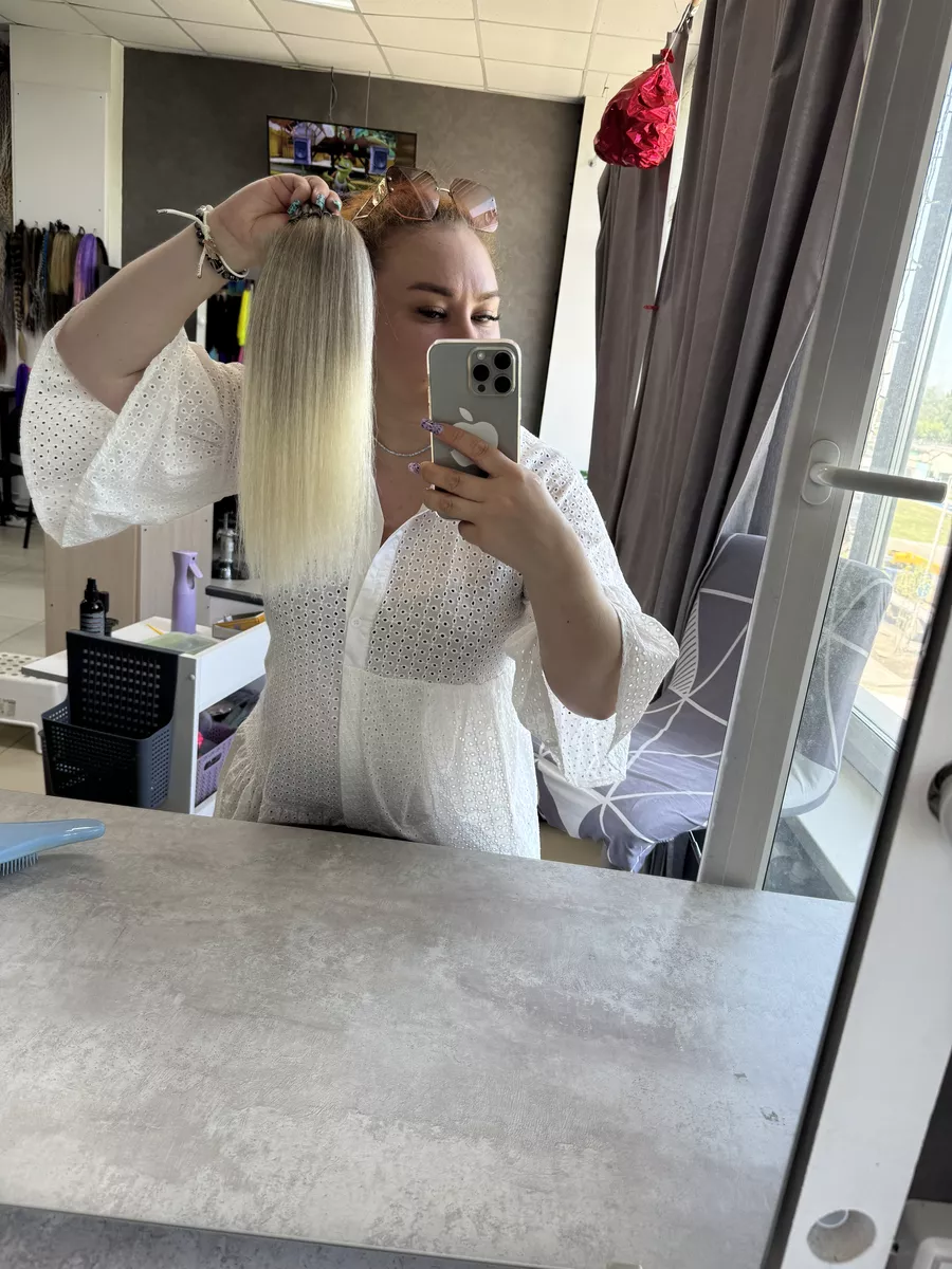 Хвост из канекалона на резинке