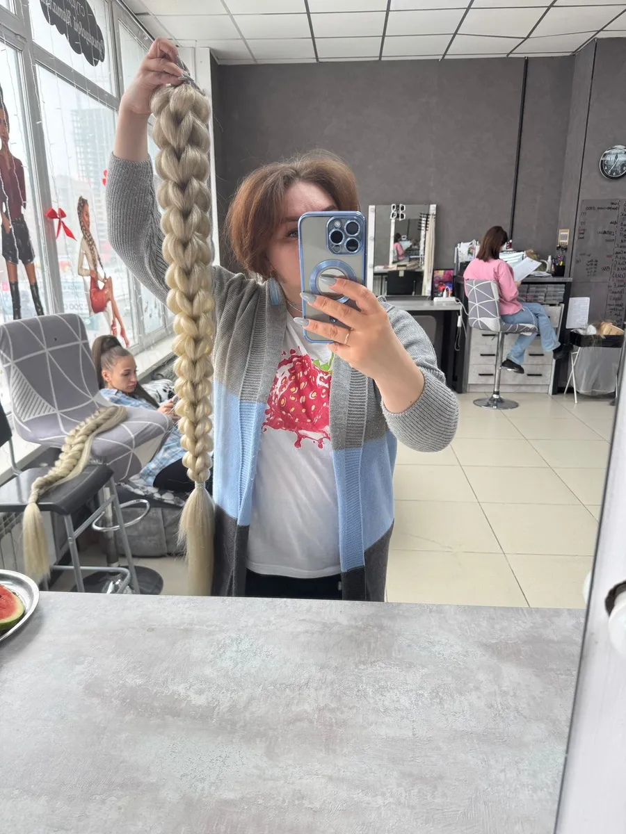 Хвост-коса на резинке