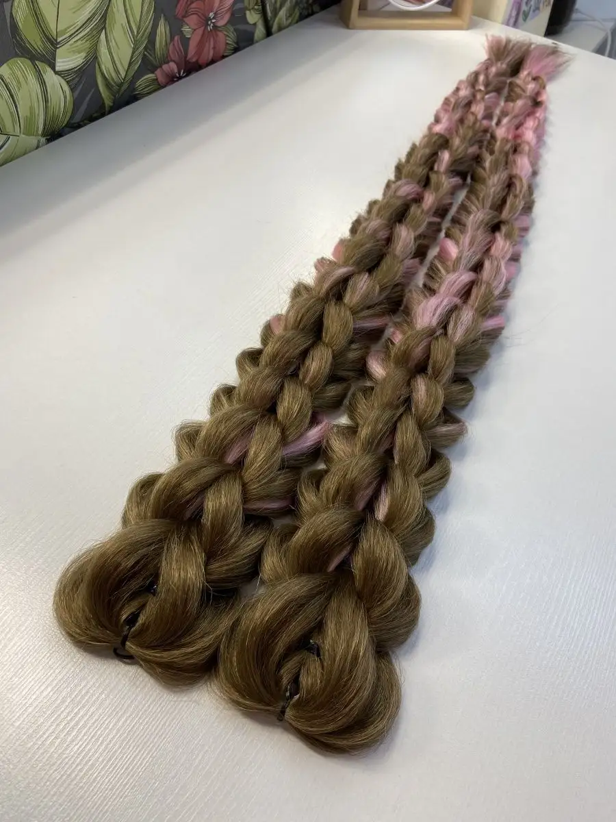 3д косы накладные на заколках