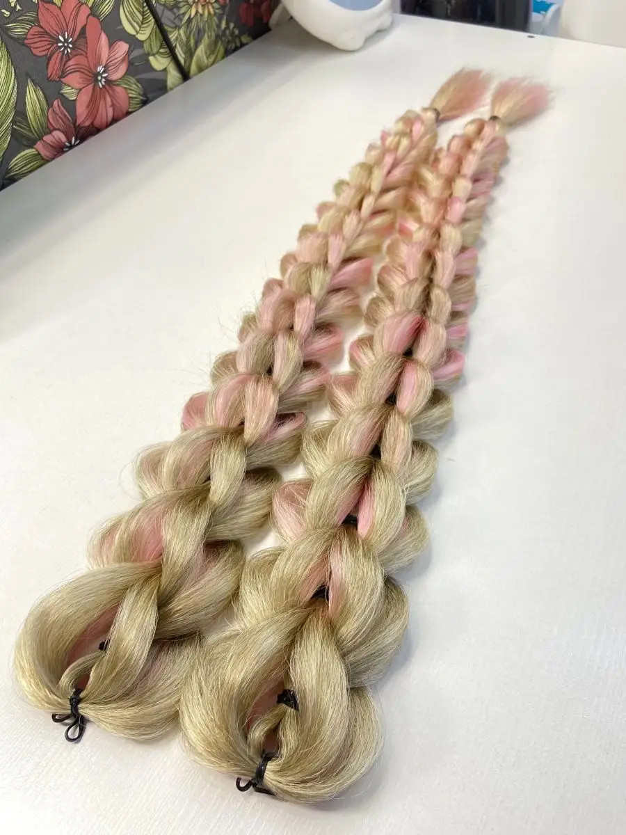 3д косы накладные на заколках