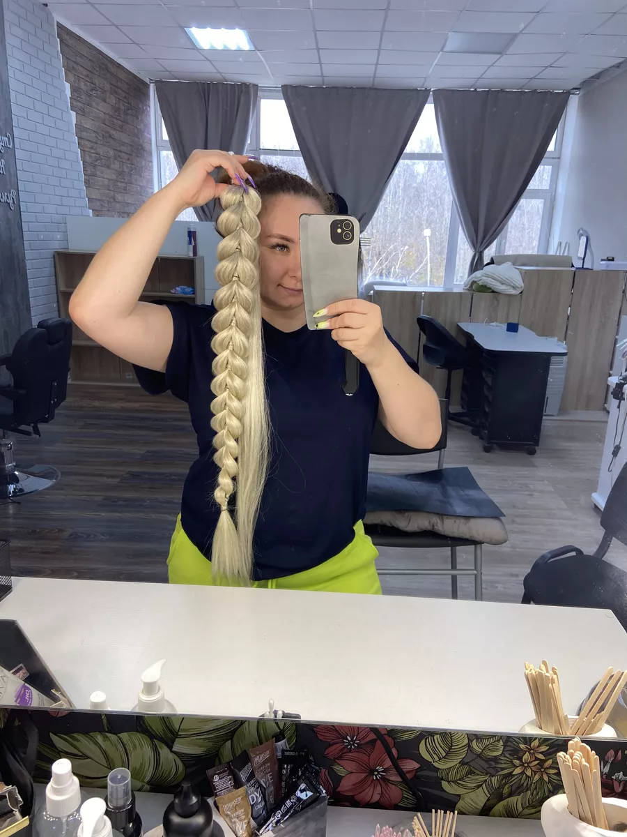 Хвост-коса из канекалона