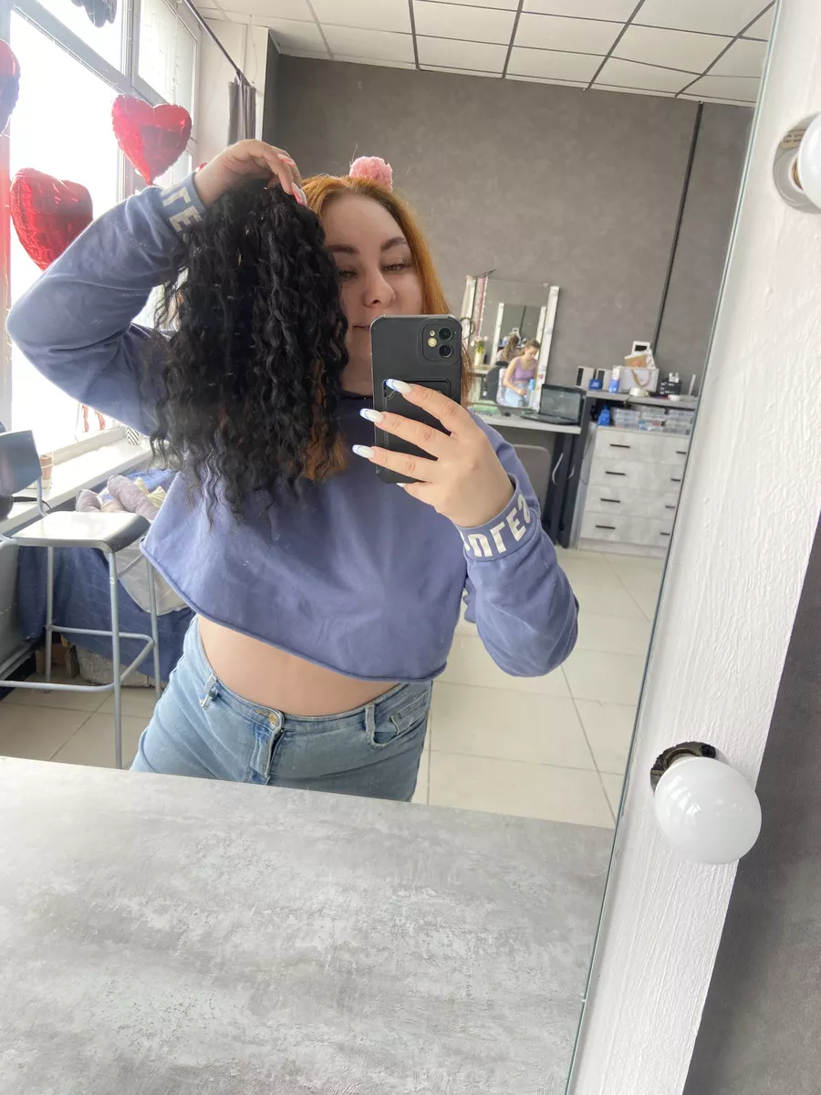 Кудрявый хвост на резинке