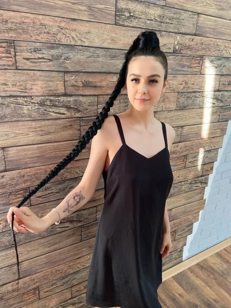 Хвост-коса на резинке