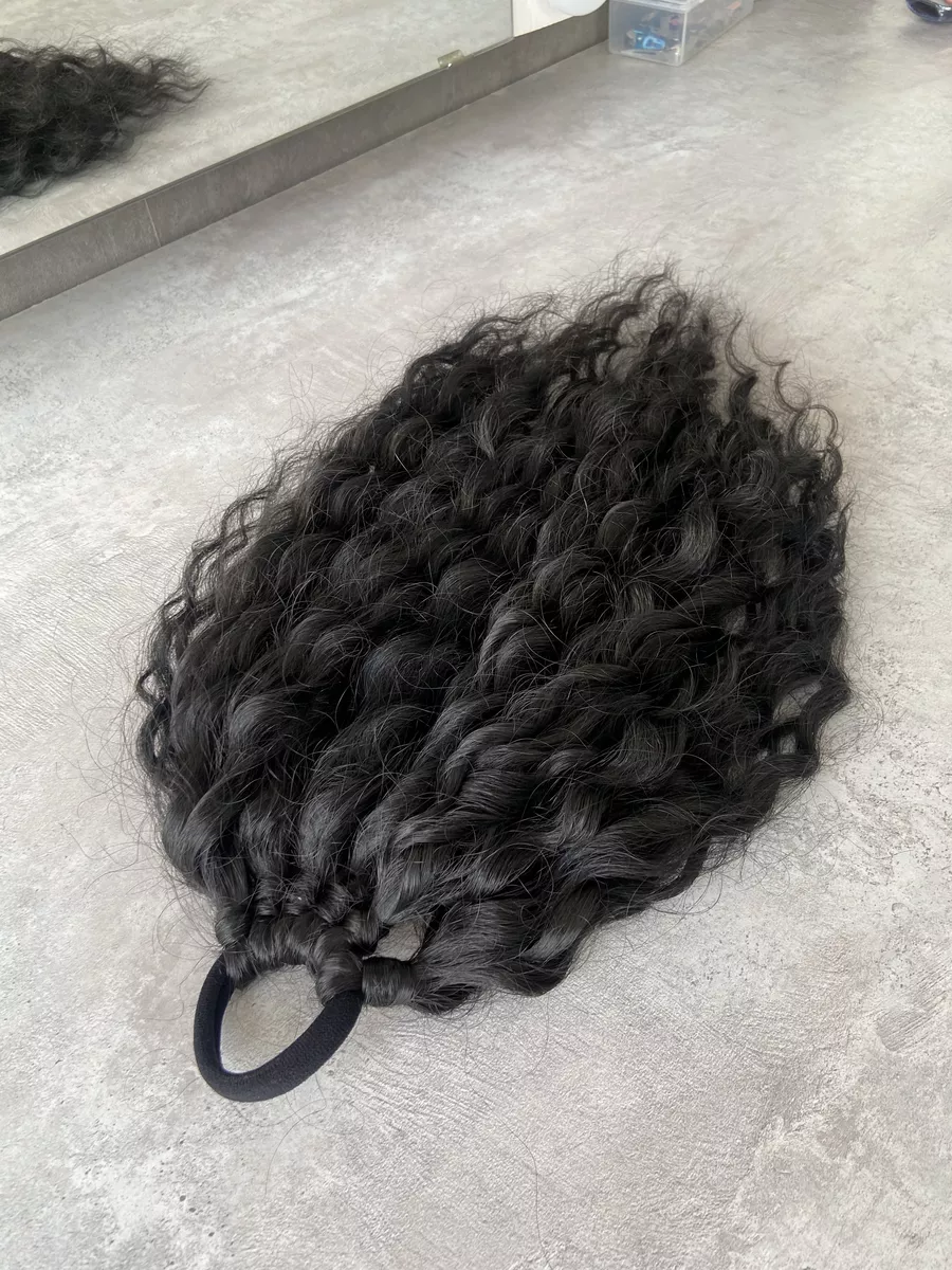 Кудрявый хвост на резинке