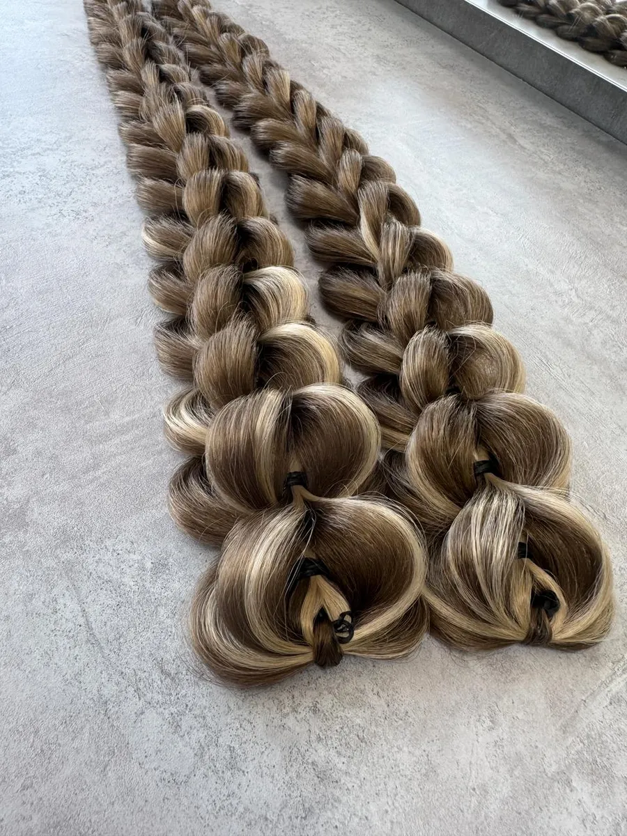 3д косы накладные на заколках