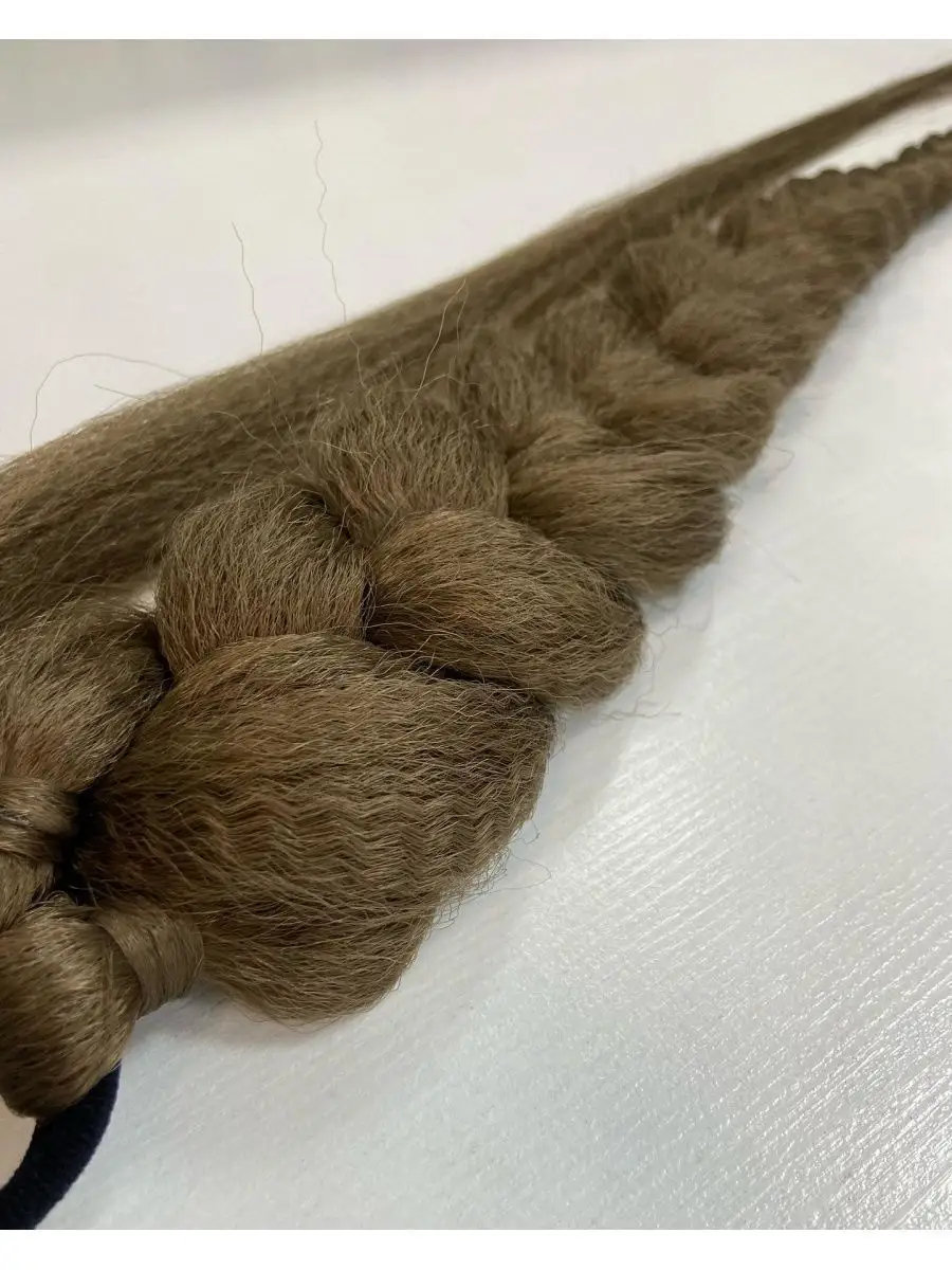 Хвост-коса на резинке