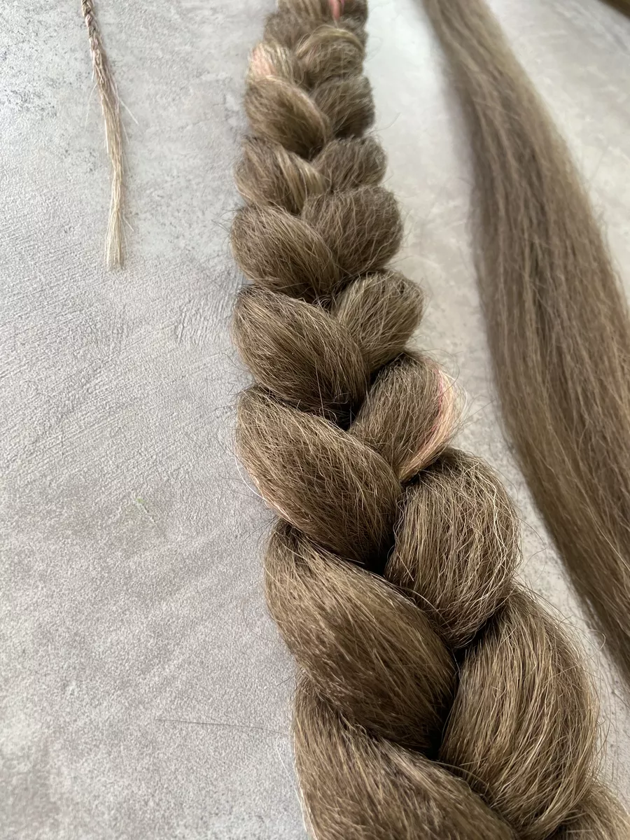 хвост-коса на резинке