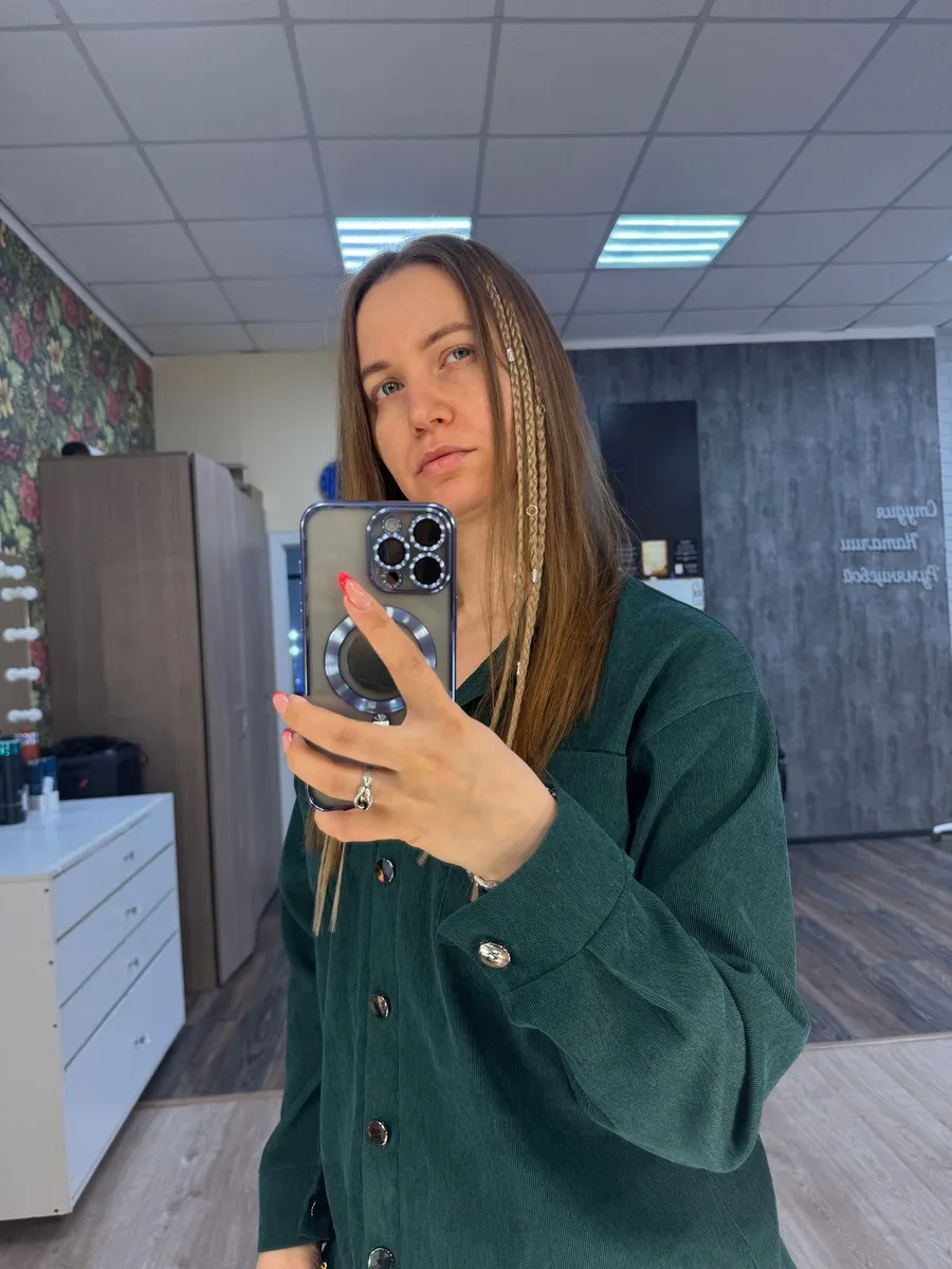 Косы на заколках