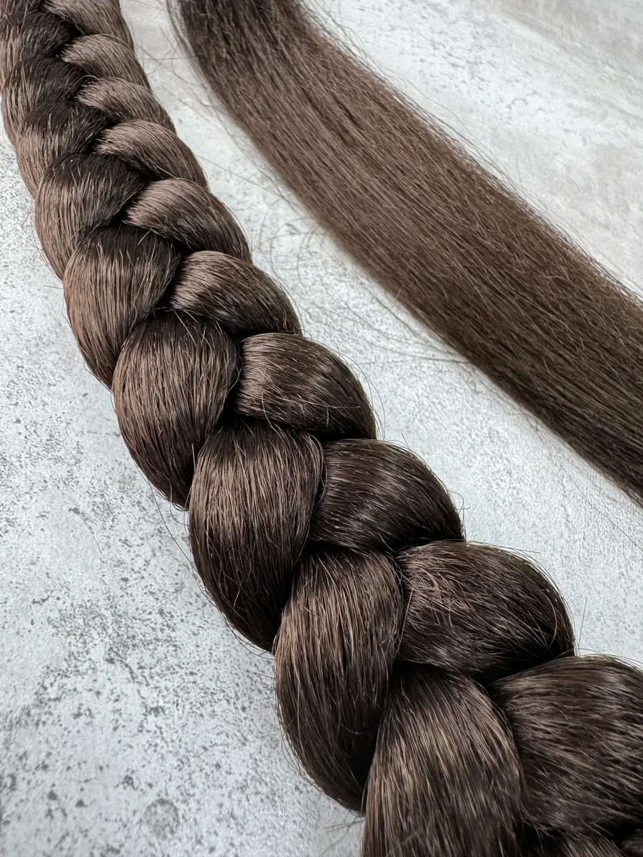 Хвост-коса на резинке