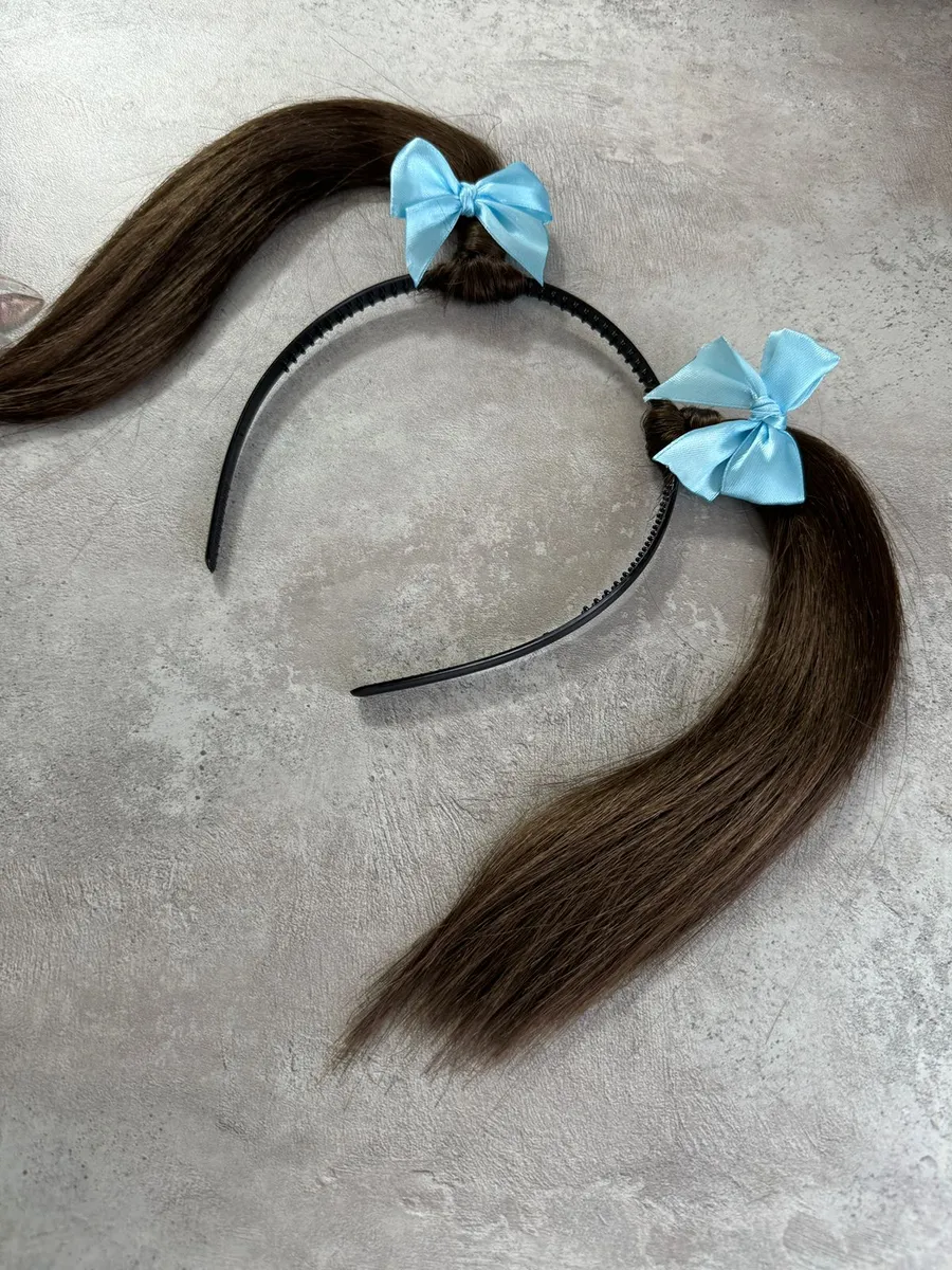 Ободок с хвостиками