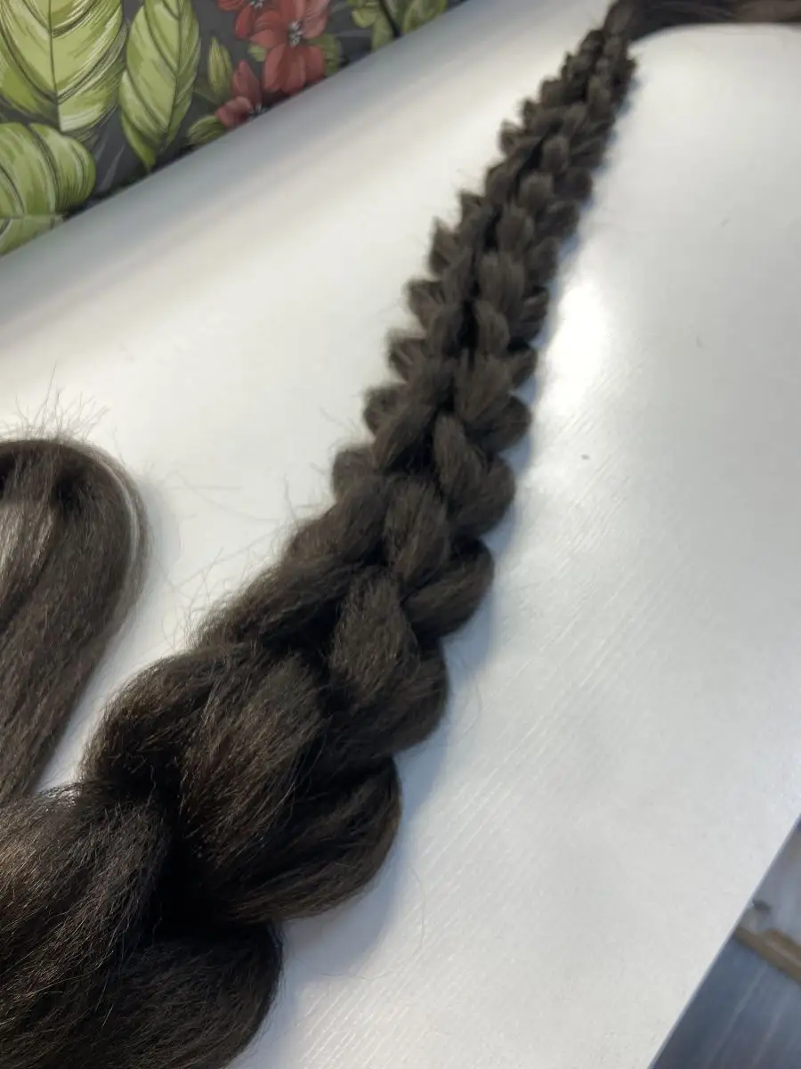 хвост-коса на резинке