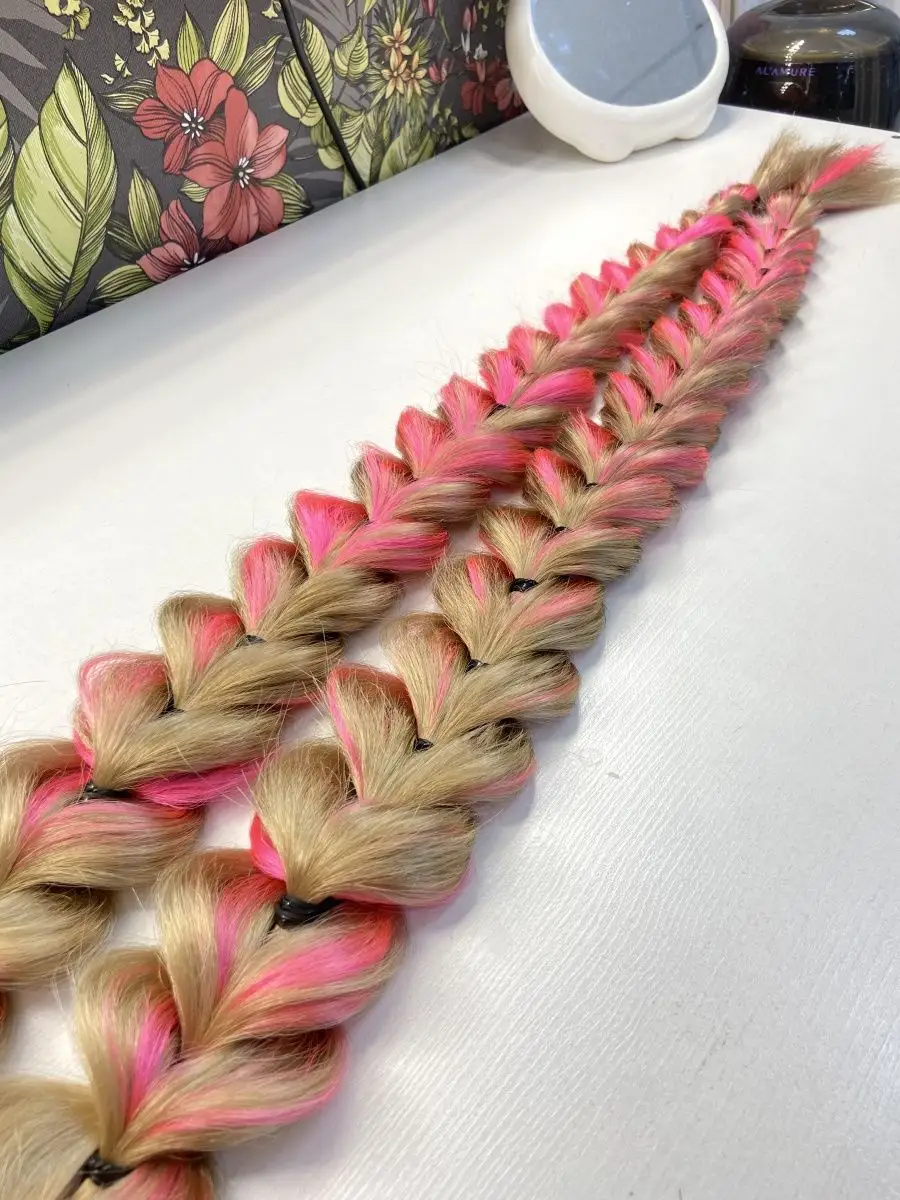 Французские косы накладные на заколках